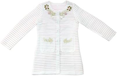 Little Wings Woman European Fshion Lace Embroider Jaket White