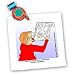 Londons Times Funny Medicine Cartoons - Location Map for ADHD - Quilt Squares