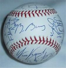 Signed Giants, San Francisco (2010 World Series Champions) 2010 SAN FRANCISCO GIANTS TEAM AUTOGRAPHED RAWLINGS MLB BASEBALL! by: Manager Bruce Bochy, Brian Wilson, Jonathan Sanchez, Guillermo Mota, Javier Lopez, Tim Lincecum, Santiago Casilla, Matt Cain, Madison Bumgarner, Jeremy Affeldt, Buster Posey, Eli Whiteside, Mike Fontenot, Aubrey Huff, Travis Ishikawa, Freddy Sanchez, Edgar Renteria, Pabl