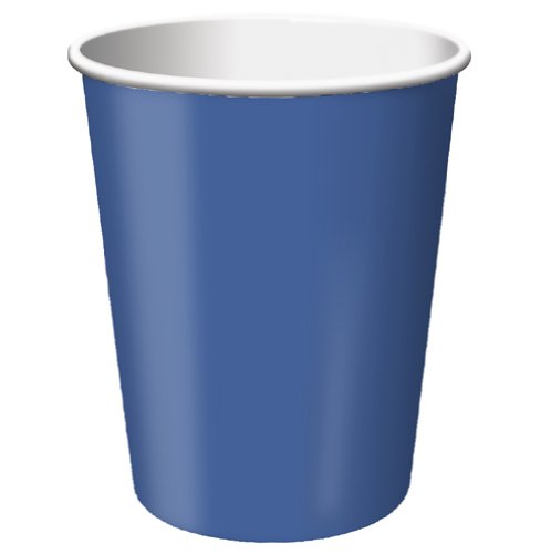 Creative Converting Paper Hot/Cold Cups, 9-Ounce., True Blue Color, Package Of 24,   (Pack of 5)