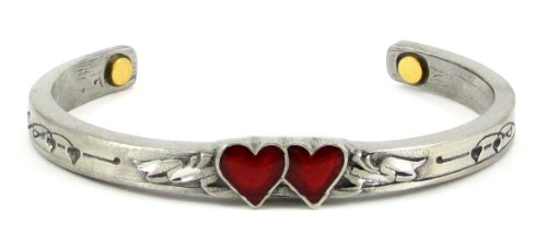 Two Red Hearts Biomagnetic Bracelet