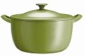 Tefal Jamie Oliver Cast Iron Stewpot & Lid, Lime, 20 cm