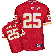 Reebok Kansas City Chiefs Jamaal Charles Authentic Jersey Size 52