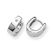 Diamond and Sterling Silver Earrings