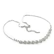 Sterling Silver Necklaces with Clear Swi.Crystal, 16 Inches Sterling Silver Necklaces with Clear Swi.Crystal, 16 Inches
