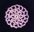Pink Hair Net Crocheted Hair Bun Cover- MINI