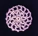 Pink Hair Net Crocheted Hair Bun Cover- MINI
