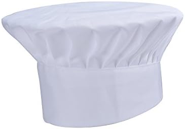 Chef Hat Adjustable Elastic Baker Kitchen Cooking Hat by WearHome(TM) (3pack)