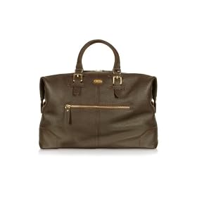 Bric’s Cervo – Grained Leather Holdall Travel Bag Dark Brown