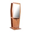 "Boston" Pearwood Double Styling Station With Mirror