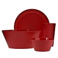 Polypropylene 13-pc. Dinnerware Set - Cherry