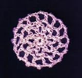 Pink Hair Net Crocheted Hair Bun Cover- MINI