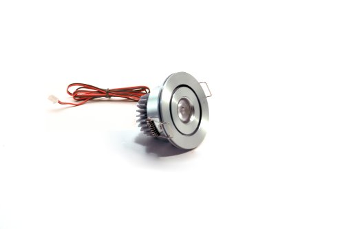 American Lighting HPS-Al LED High Power Swivel, 3-watt, 700mA Constant Current, Satin Aluminum
