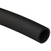High Temperature Viton Rubber Tubing, Very Flexible, Black, Opaque, 75A Durometer, Metric