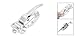 uxcell Freezer Door Flush Mounted Walk in Latch Handle, 145mm, Silver Tone