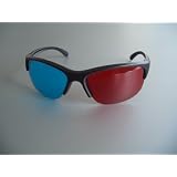 Professionelle 3D Brille rot/cyan (sog. Anaglyphenbrille) Pilot Stylevon "SilverFabric 3D"