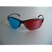 Professionelle 3D Brille rot/cyan (sog. Anaglyphenbrille) Pilot Style