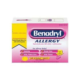 Benadryl for Allergy Relief - 124 Tablets
