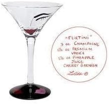 Lolita Painted Glassware-Lolita - Flirtini Martini Glass - Bnib
