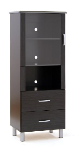 South Shore Bookcase, Cosmos, Black Onyx and Charcoal