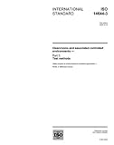 ISO 14644-3:2005, Cleanrooms and associated controlled environments - Part 3: Test methods