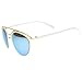 zeroUV - Modern Fashion Metal Double Bridge Mirror Lens Pantos Aviator Sunglasses 50mm