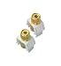 On-Q WP3457-WH Keystone Binding Posts Pair (Black & Red), White
