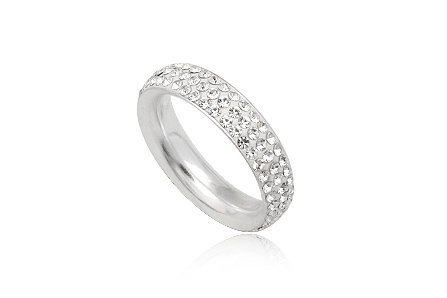 sterling silver wedding bling ring