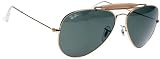 Ray-Ban Sunglasses RB3407 Outdoorsman II Rainbow Frame: Arista Lens: Crystal Green (58mm)