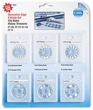 Bidex Replacement Blades for Rotary Trimmers, Assorted Cuts, Six per Set