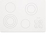 KitchenAid KECC508RPW 30 Electric Cooktop – White