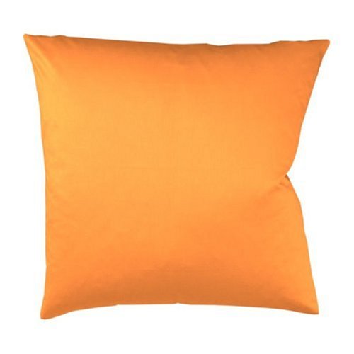 fleuresse Kissenbezug colours 9100-2044, 80x80 cm, Mako Satin, Farbe Orange, 100% Baumwolle, mit Rei&szlig;verschluss