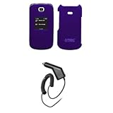 EMPIRE Purple Rubberized Hard Case Cover + Car Charger (CLA) for T-Mobile S ....