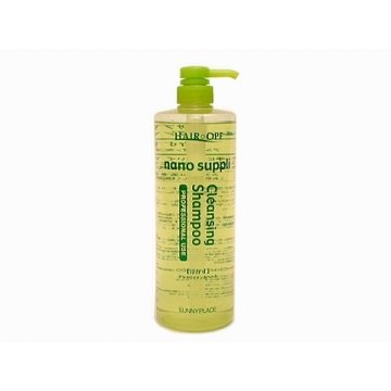 サニープレイス　ヘアオペ　ナノサプリ　クレンジングシャンプー ポンプ　グリーン　容量1000ml