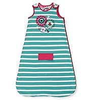 Pure Cotton Floral Embroidered 1.1 Tog Sleeping Bag