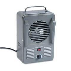 LAKEWOOD Convection 1500W Utility Heater, Steel Case, 9-5/8 x 6-1/4 x 14-1/4, Gray (Case of 2)