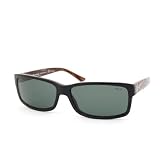 Ralph Lauren Polo 4038 Black On Horn Frame/Grey Lens Plastic Sunglasses