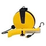 Sale Season Alert 13RF30GR 13 Watt Flourescent Reel Work Light with 30 ft.-16/3 Retractable Cord and Outlet