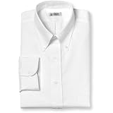 Arrow Wrinkle Free Oxford Solid Dress Shirt - Button Down Collar