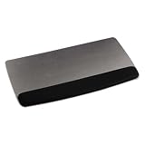 3M WR420LE - 3M Gel Professional ll Series Keyboard Wrist Rest, Black/Metallic Gray