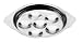 Snail Plate, Holds 6, 7'' X 5-1/2''
