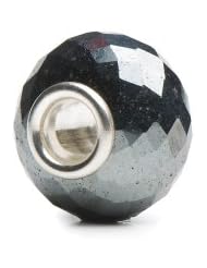 Novobeads Hematite Gemstones Charm Bead - Made in USA w imported materials - Fits all major bead bracelets