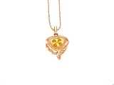 31a0ERchciL. SL160  Heart Four Leaf Clover Necklace