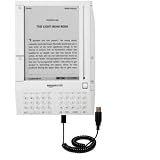 Coiled USB Cable for the Amazon Kindle (1st Generation) with Power Hot Sync and Charge capabilities - uses Gomadic TipExchange Technology