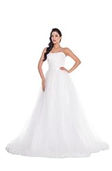 Strapless Bodycon Dress/Wedding Dress  with a Chapel Train 