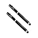 Stylus Pen [2 Pcs], Multi-Function Universal Touch Screen Stylus + Ballpoint Pen + LED Flashlight For Smartphone/Tablets iPad iPhone Samsung etc + 2 Extra Battery