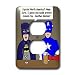 All Products : Rich Diesslins Funny General Cartoons - Super Hero Parody with Batman and Captain America at the bar - Light Switch Covers - 2 plug outlet cover