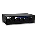 Pyle 4-Zone Speaker Switch Selector - Premium Distribution Box with A/B/C/D Switches for Multi-Channel High-Powered Stereo Amp - Supports 4 Pairs of Speakers - PSS4