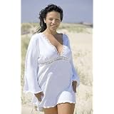 Crochet Babydoll Plus Size Cover Up - Women's Swimsuit Plus Size Swimsuit