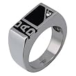 Stainless Steel "DAD" Ring with CZ (Sizes 9-12)